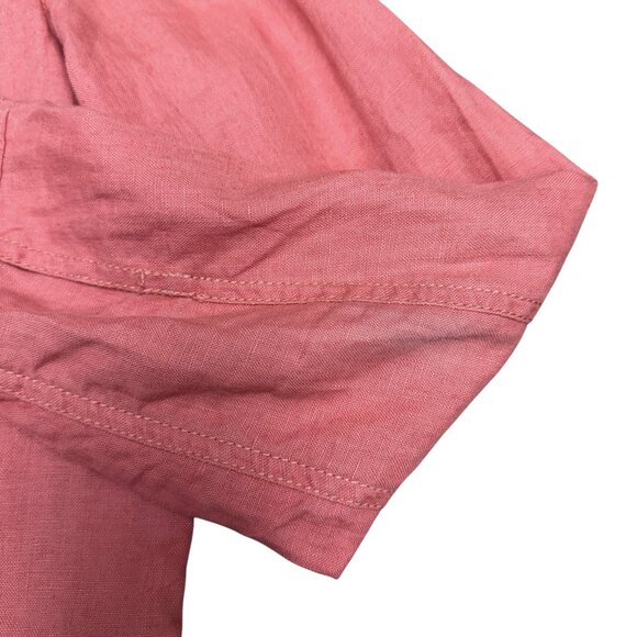 EDDIE BAUER Women's EUC 100% Linen Jacket Coral | Size M - Picture 9 of 9